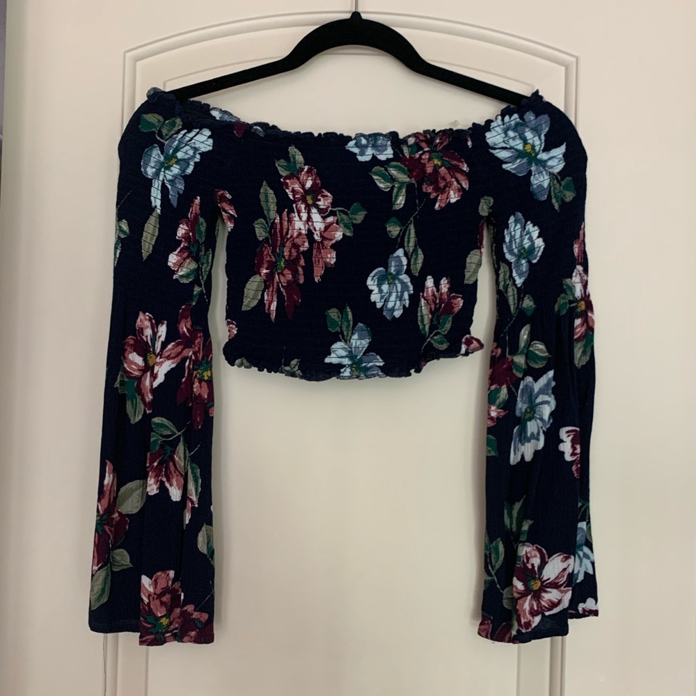LA Hearts Stretchy Crop Top